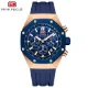 Sport Chronograph Quartz Watch for Men Waterproof Silicone