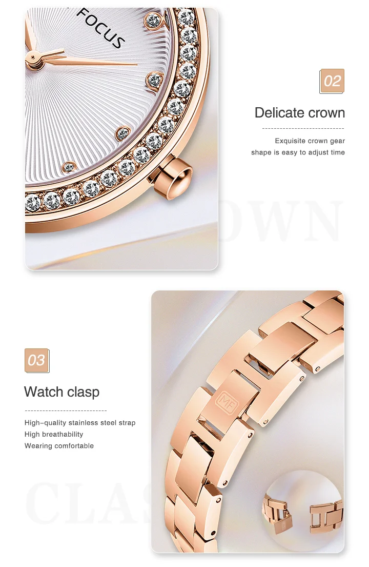 Elegant Women's Stainless Steel Quartz Watch Fashion Analog Timepiece for Global Wholesale Buyers