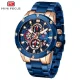 MINI FOCUS Luxury Men Quartz Watch Exclusive Silicone Band