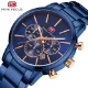 Luxury Men's Quartz Watch with Stainless Steel Band –