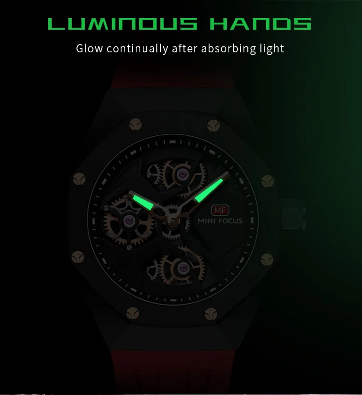 Mini Focus Sporty Quartz Watch for Men Waterproof Silicone Strap OEM Supplier