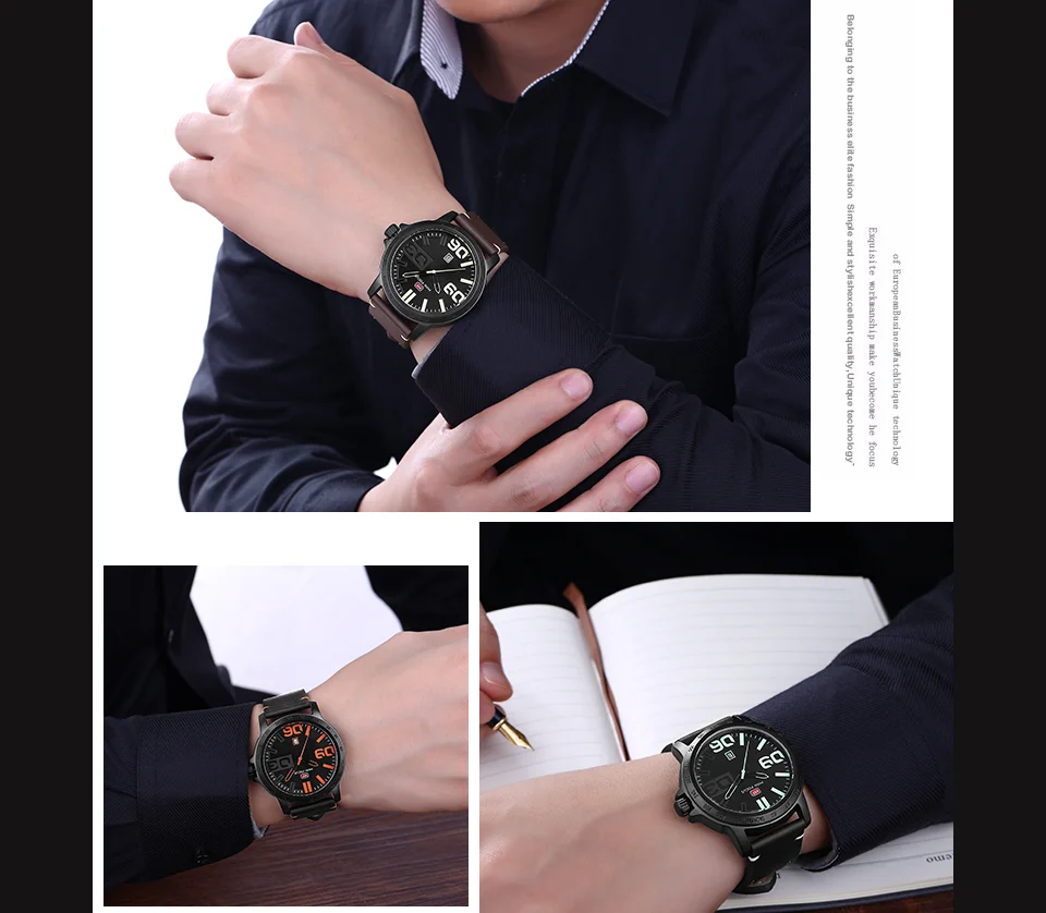 Mini Focus MF0169G Men’s Quartz Watch | Stylish Leather Band, Casual Design, Factory Direct Wholesale & Custom OEM