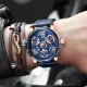 MINI FOCUS Mechanical Style Men's Hand Watch Hollow Out