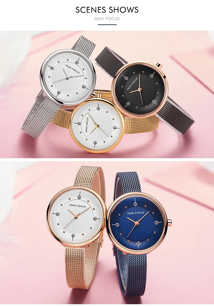 Mini Focus Women's Quartz Watch Stylish Stainless Steel Wristwatch for Global Wholesale