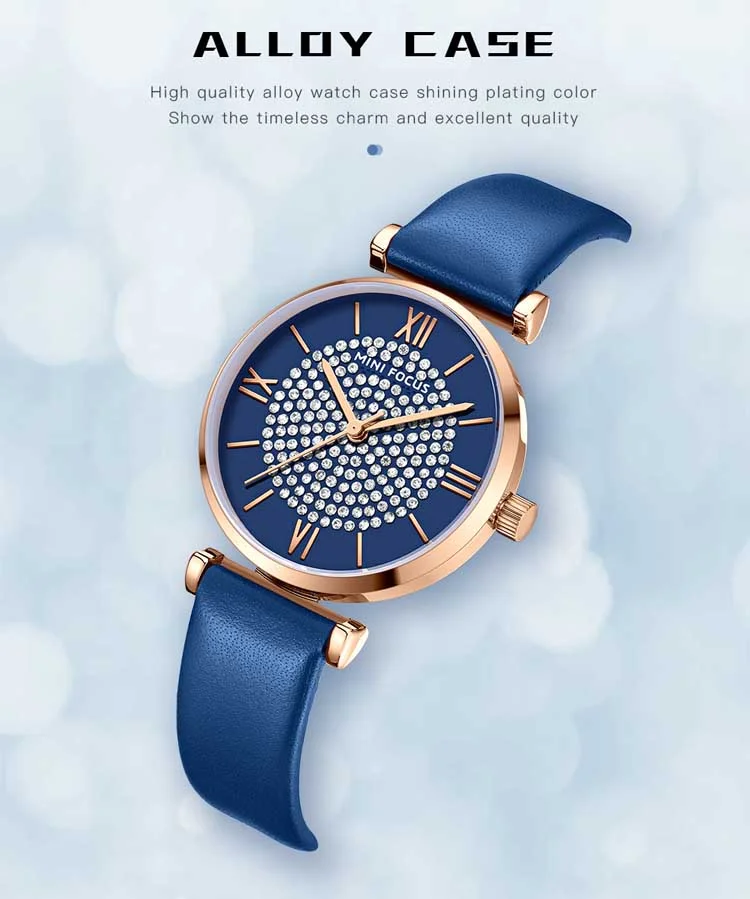 Wholesale Girls Quartz Watch with Starry Dial – Stainless Steel Luminous Watch by MINI FOCUS
