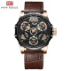 MINI FOCUS Mechanical Style Men's Hand Watch Hollow Out