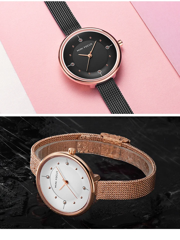 Mini Focus Women's Quartz Watch Stylish Stainless Steel Wristwatch for Global Wholesale