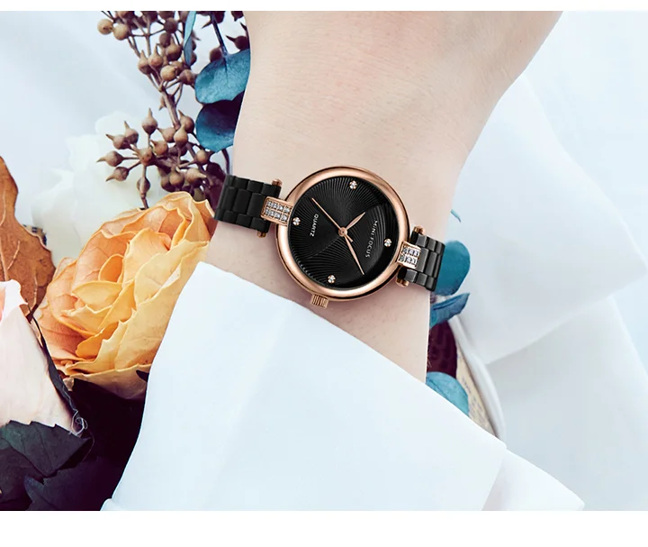 MINI FOCUS Trend Design Woman High Quality Luxury Waterproof Clock Quartz Watches with 5 ATM Male Stainless Steel Strap