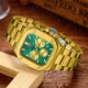 Stylish Luxury Quartz Watch for Men – Rose Gold Blue