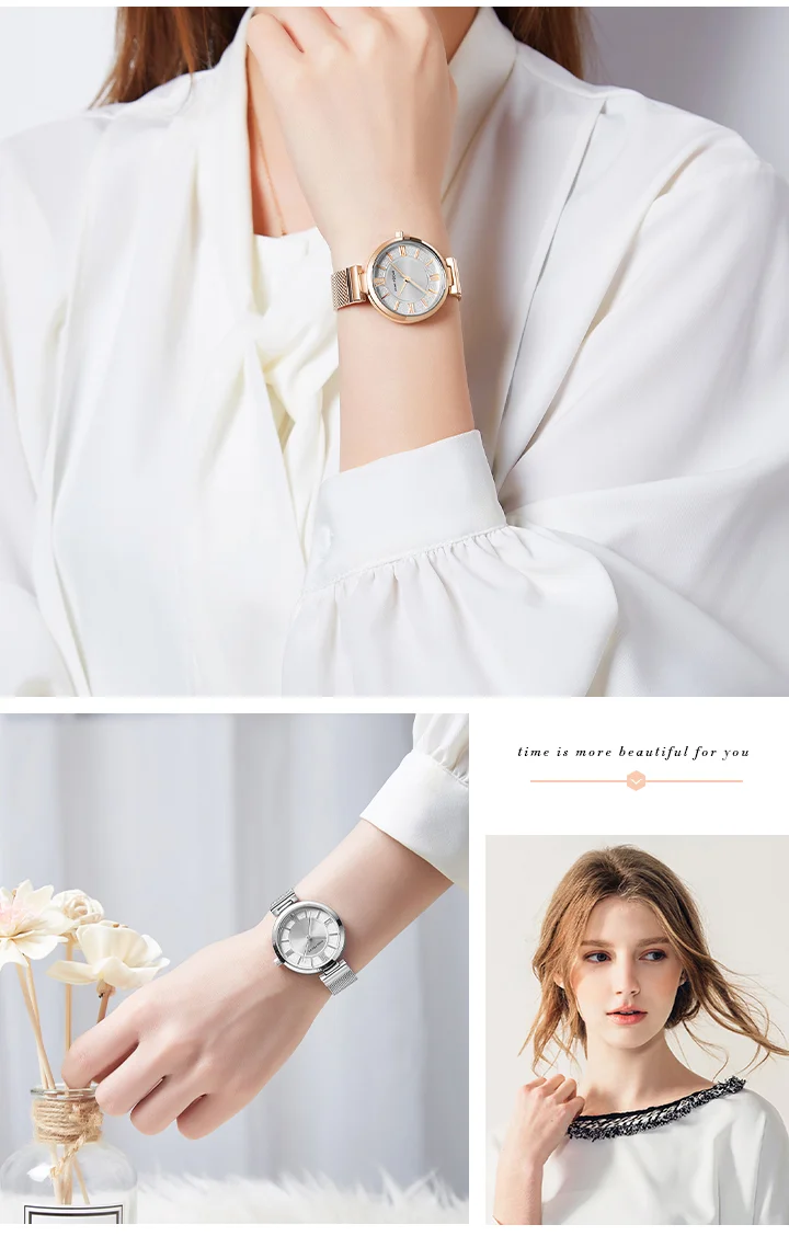 MINI FOCUS Women’s Quartz Watch | Luxury 5ATM Waterproof Sport Mesh Strap Wristwatch – Factory Wholesale