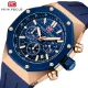 Sport Chronograph Quartz Watch for Men Waterproof Silicone