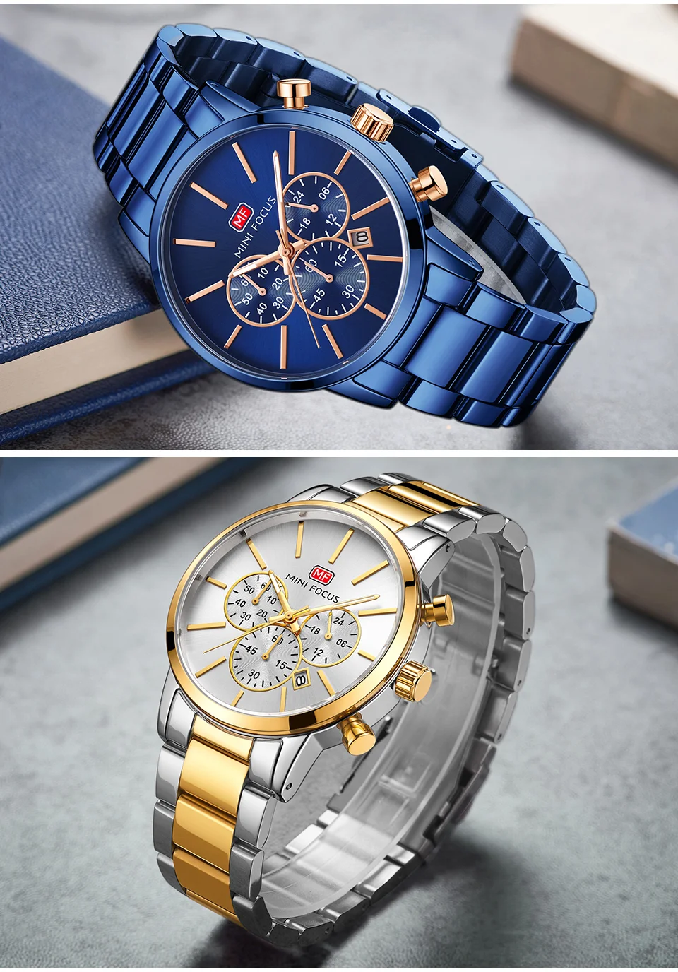 Luxury Men's Quartz Watch with Stainless Steel Band – Factory Wholesale for Global Distributors
