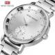 Mini Focus Women's Quartz Watch Diamond Dial Stainless