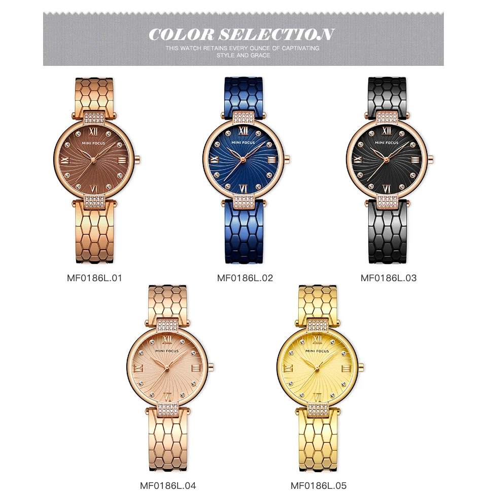 Mini Focus MF0186L Women's Business Watch | Japan Quartz Movement | Waterproof Elegant Wristwatch