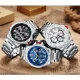 Mini Focus Waterproof Stainless Steel Strap Chronograph
