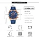 Mini Focus Blue Chronograph Watch for Men Stainless Steel